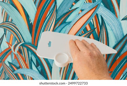 Designer wallpaper detail